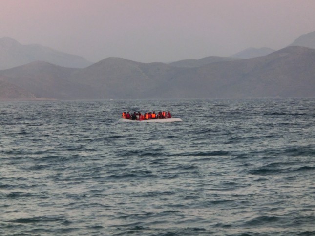 Flüchtlinge vor Griechenland