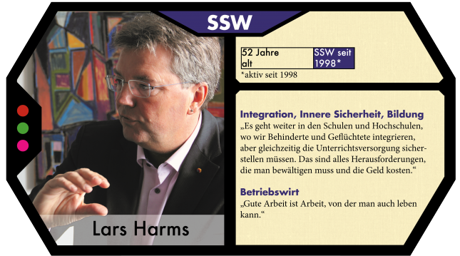Lars Harms ist der Spitzenkandidat des SSW zur Landtagswahl.