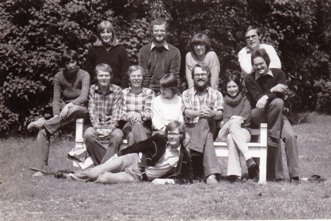 Sebastian Stierl (sitzend, 3. von rechts) war 1978 Vorsitzender des AStA.