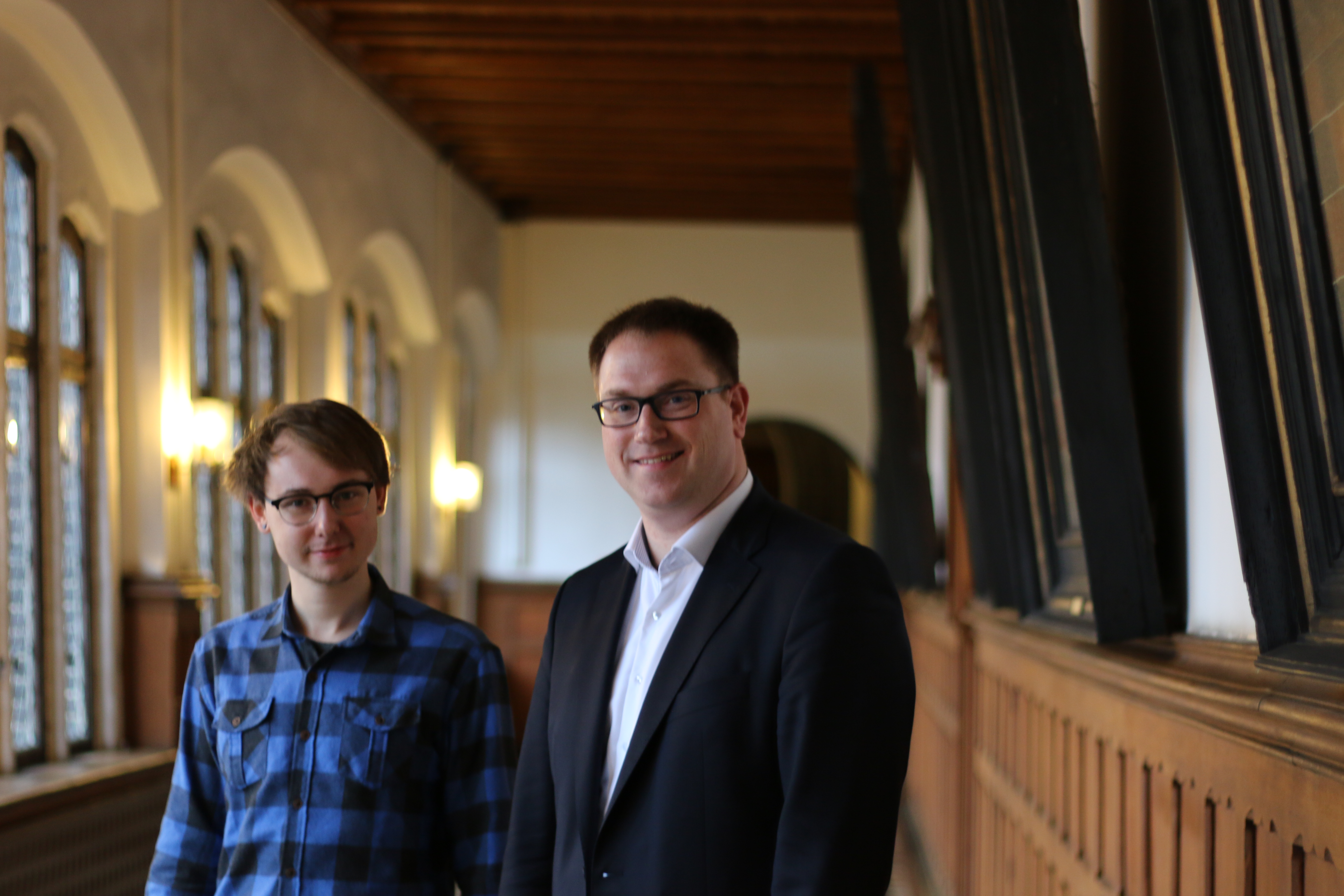 Lindenau beim Interview im Rathaus